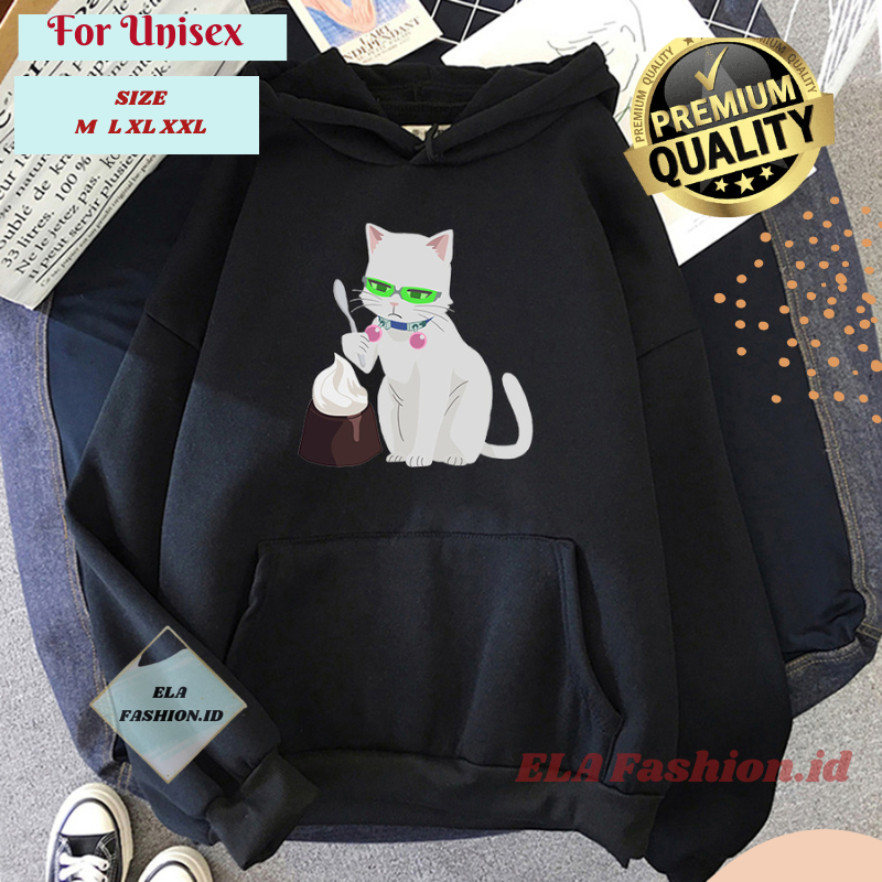 Saiki Kusuo Anime Hoodie -  Estetika Pakaian Hodie Wanita Pria Manga Kucing Saiki