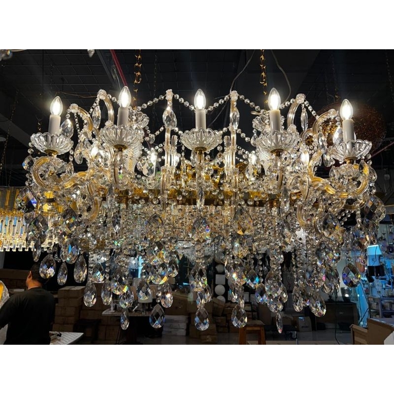Lampu Hias Gantung Crystal Tulip