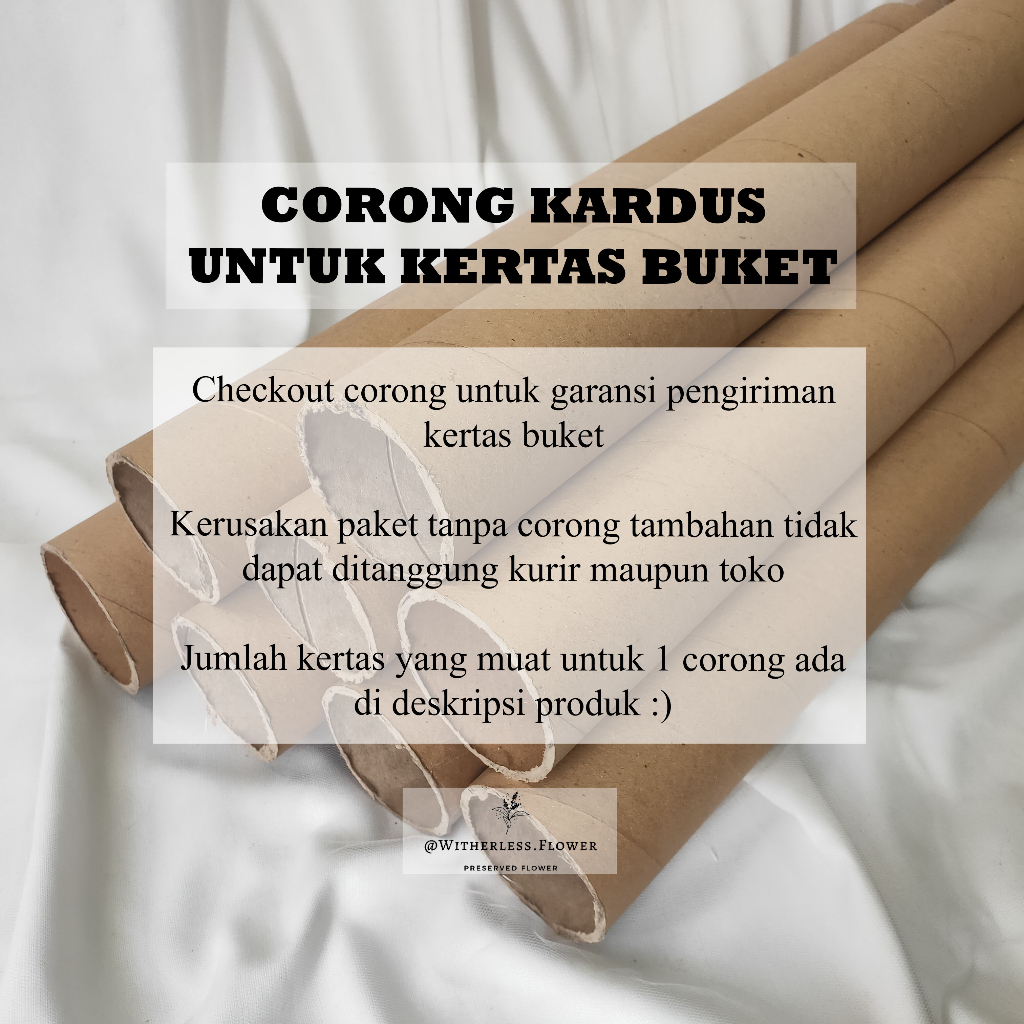 

Corong Tambahan Packing Kertas Buket / Kardus Selongsong