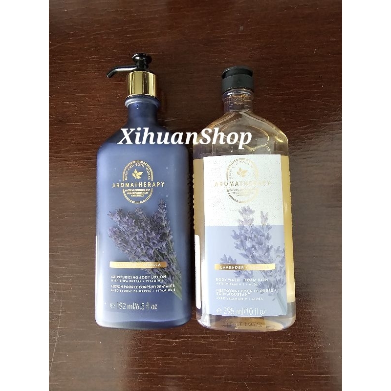 bath and body works lavender vanilla Hand body & Body wash Ori 100%