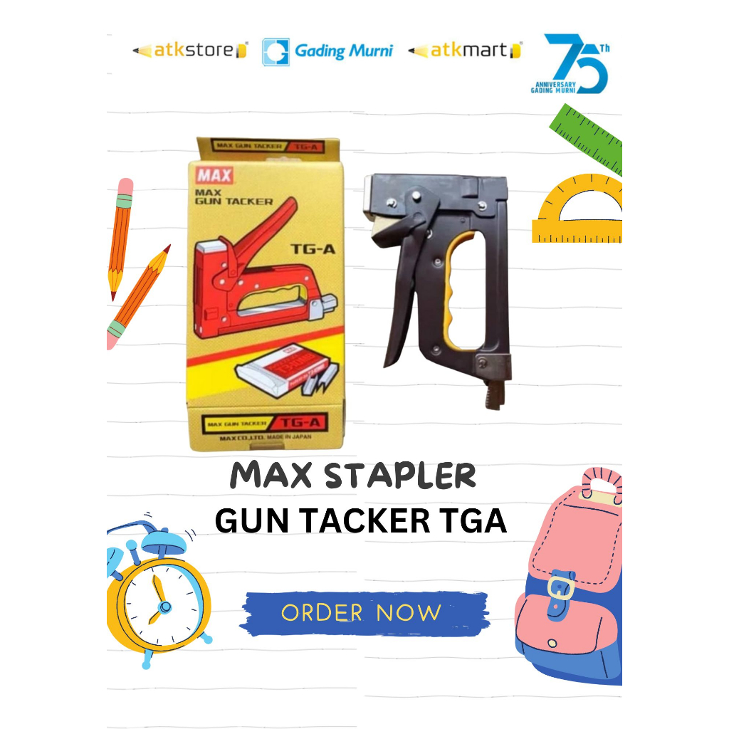 

Stapler Tembak Gun Tacker TG-A Max Original