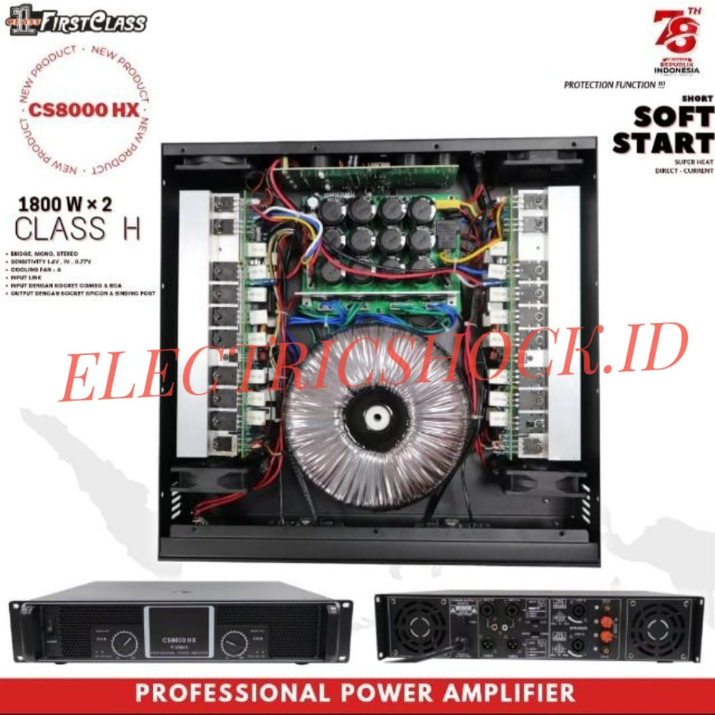 power amplifier firstclass cs 8000 hx cs8000 hx cs8000hx class h 3600w