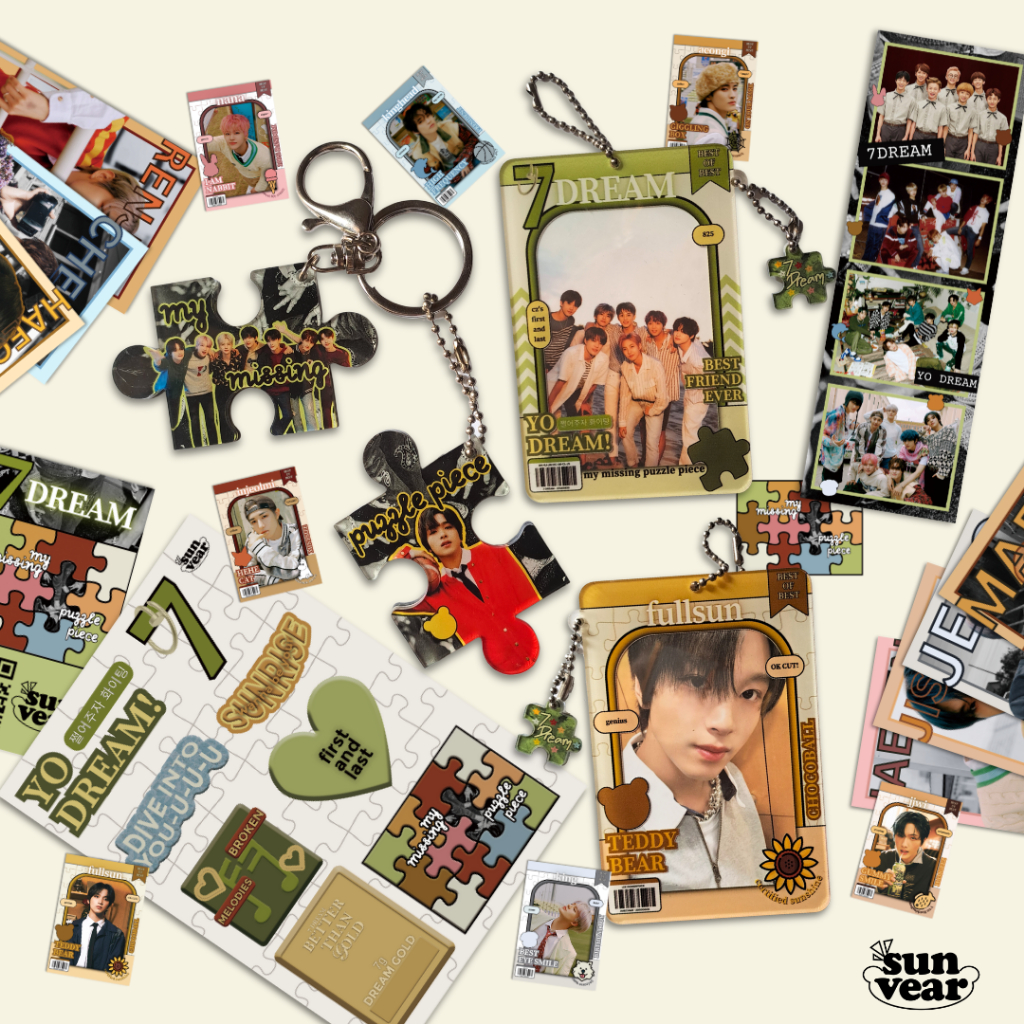 NCT Dream's Missing Puzzle Piece - Photocard Holder + Keyring ☆ by sunvear