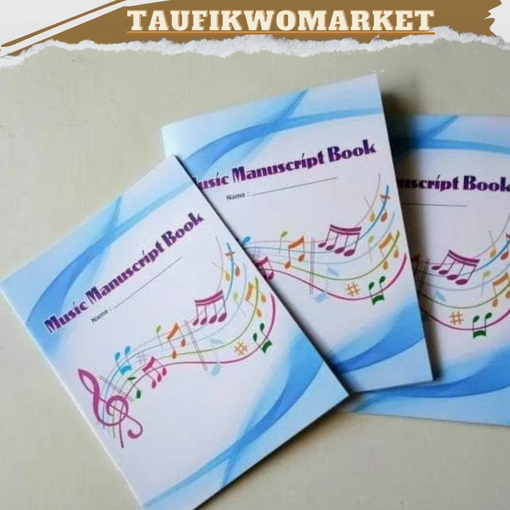 

TERMURAAH|BEST SELLER|BUKU TULIS MUSIK|Buku tulis musik garis lima / buku garis paranada / manuscript book music book
