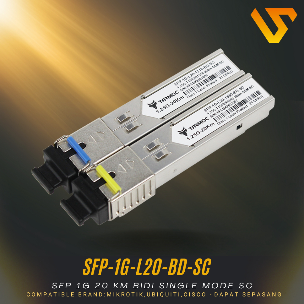 Tarmoc SFP-1G-L20-BD-SC | SFP 1G BiDi 20KM SM SC | SFP 1G 20KM SC