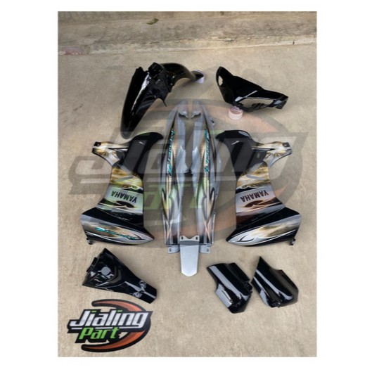 sepaket cover body halus Yamaha Jupiter Z hitam silver body Jupiter Z burhan