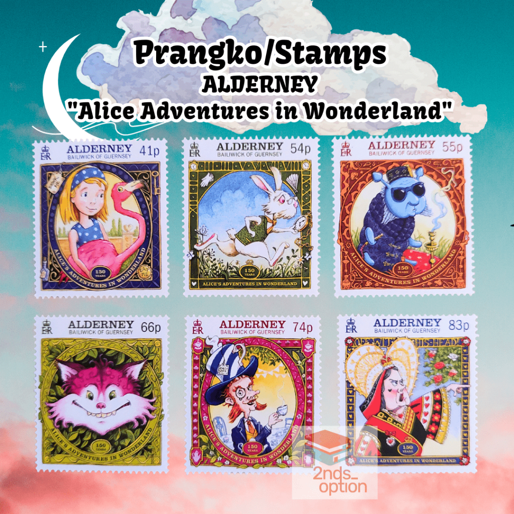 

Prangko/Stamps ALDERNEY "Alice Adventures in Wonderland" #1
