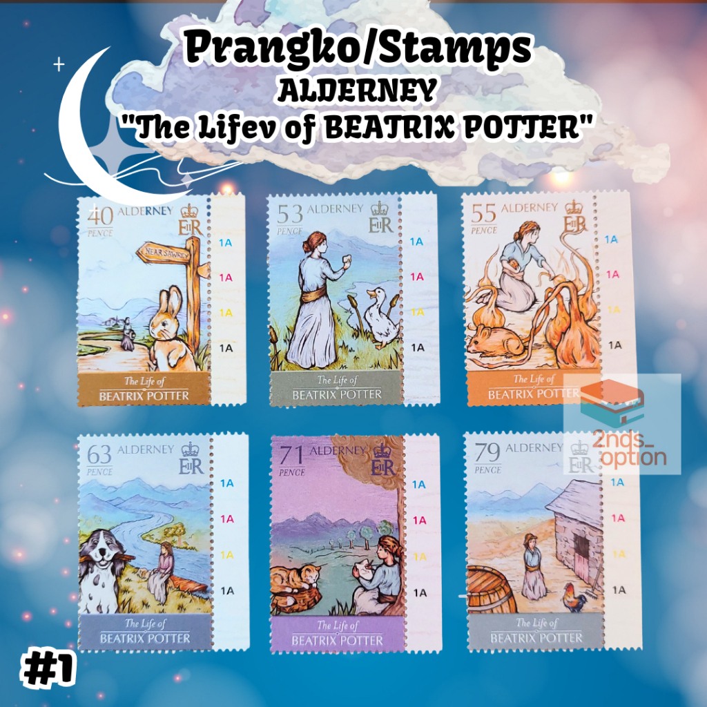 

Prangko/Stamps ALDERNEY "The Life of BEATRIX POTTER" #1