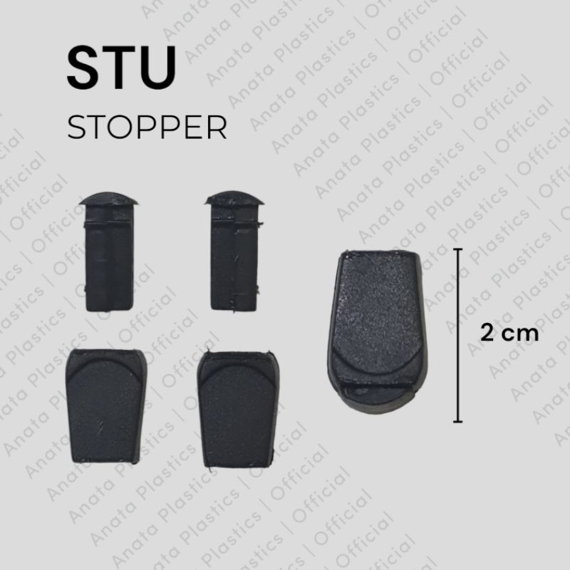 Stopper ujung tali kur / Stopper jaket / Stopper tas plastik / STU