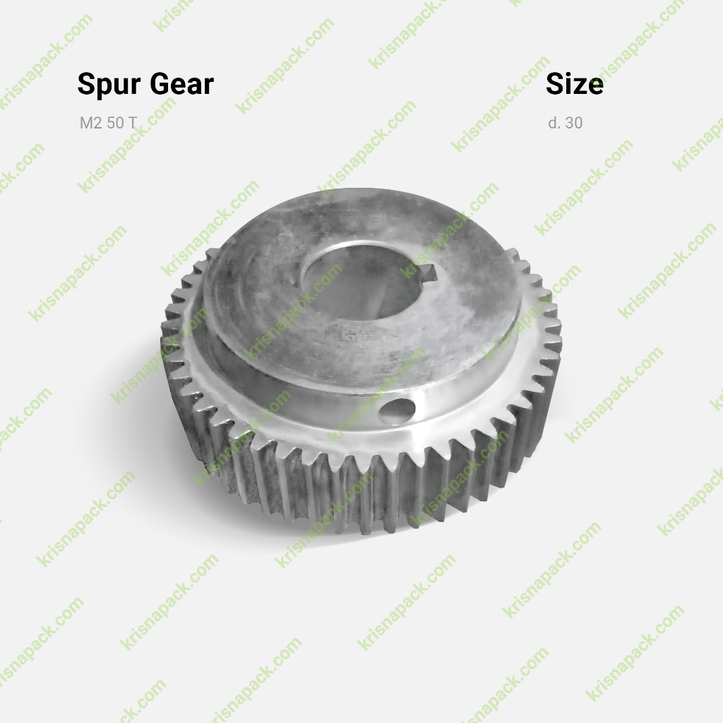 Spur Gear m2 50 T Sparepart Mesin Pengemas Otomatis Korin KMM - Sparepart Mesin Korin KMM - Sparepar