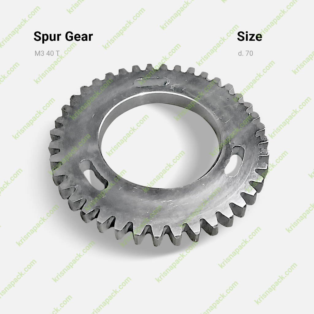 Spur Gear M3 40T Sparepart Mesin Pengemas Otomatis Korin KMM - Sparepart Mesin Korin KMM - Sparepart