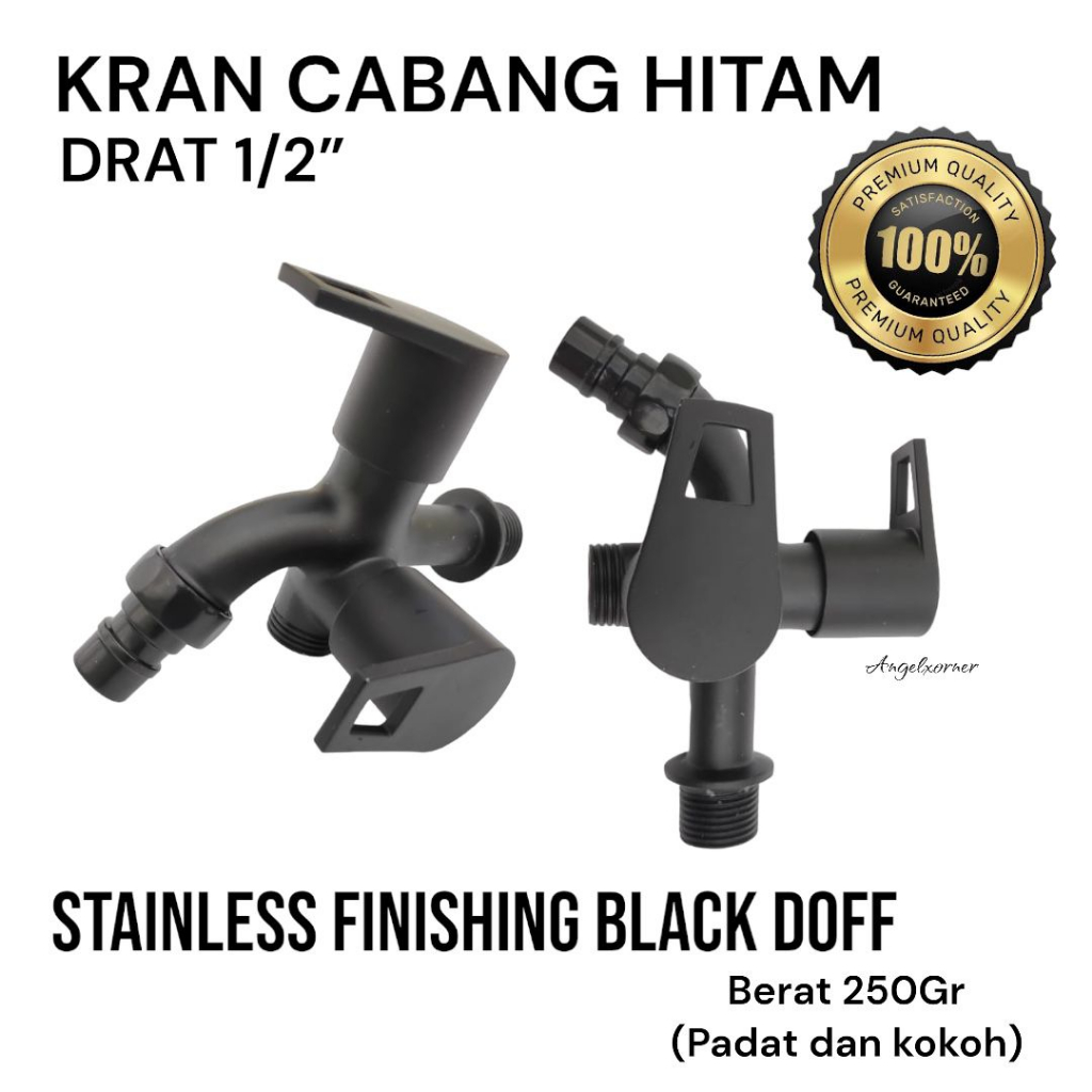 KRAN CABANG SHOWER HITAM / KRAN SHOWER ONDA / KRAN CABANG 2 HITAM