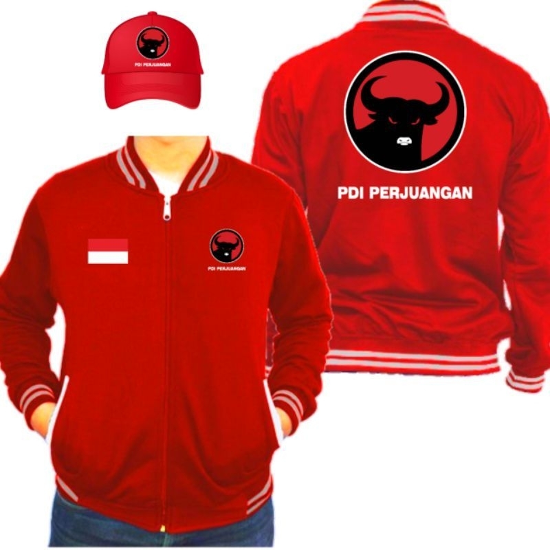 JAKET PDI perjuangan Jaket Bomber PDI