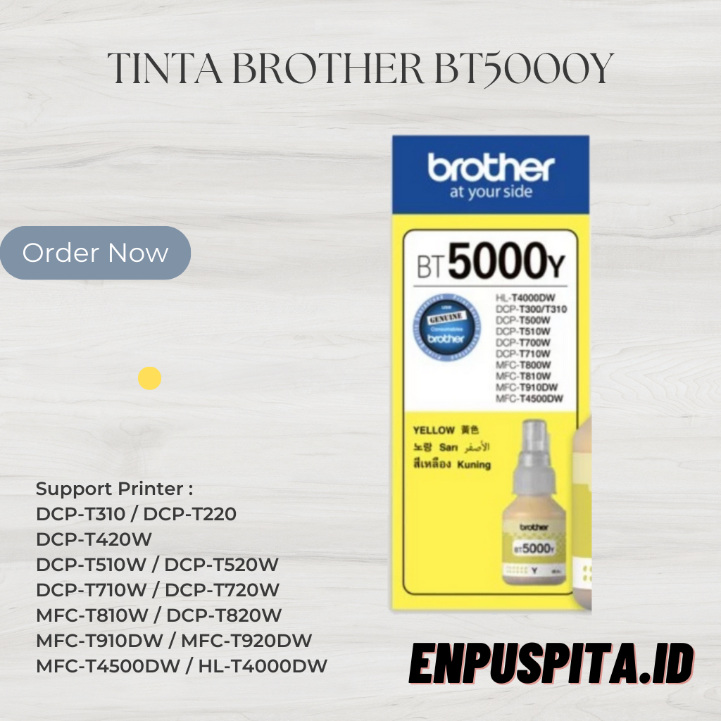 Tinta Brother B5000Y for Printer DCPT310 DCPT510W DCPT710W DCPT810W