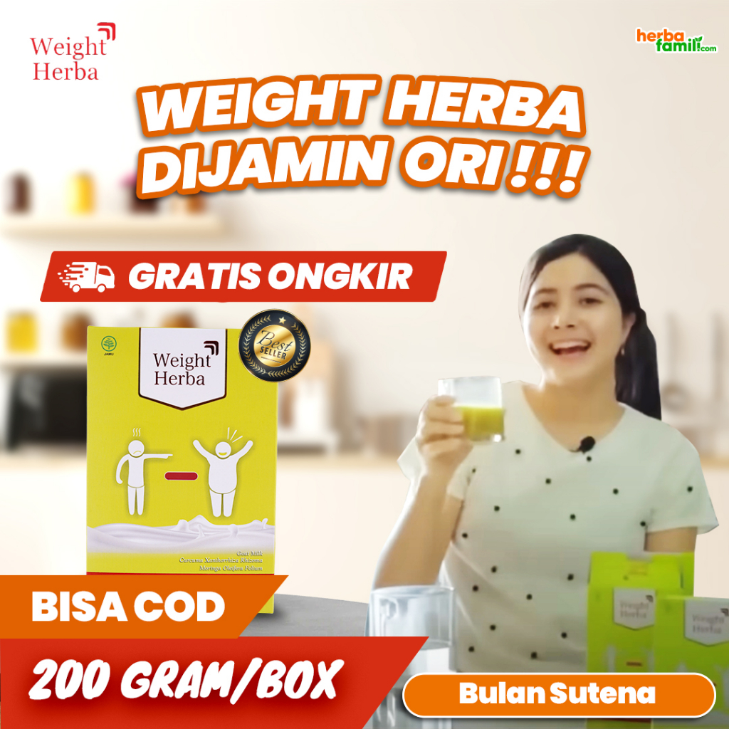 WEIGHT HERBA 100% ORIGINAL | Ori Official Store Asli Susu Penggemuk Badan Suplemen Nafsu Makan