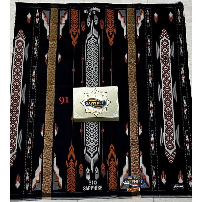 SARUNG SAPPHIRE SONGKET KEMBANG TIPE STK RAYON SUPER BISA COD