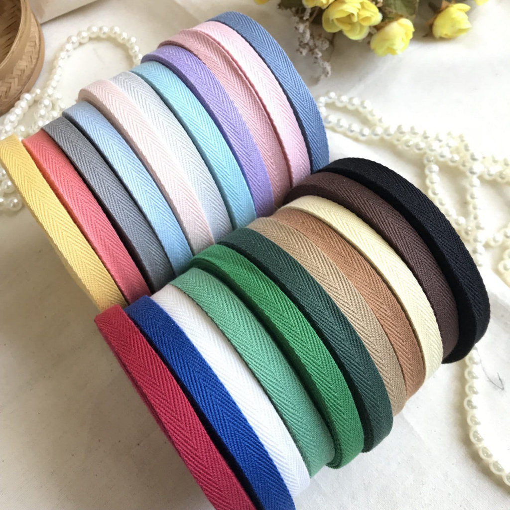 PER 10 YARD - 1CM / PITA KATUN PREMIUM/PITA KATUN IMPORT/TALI GULING/PITA KATUN