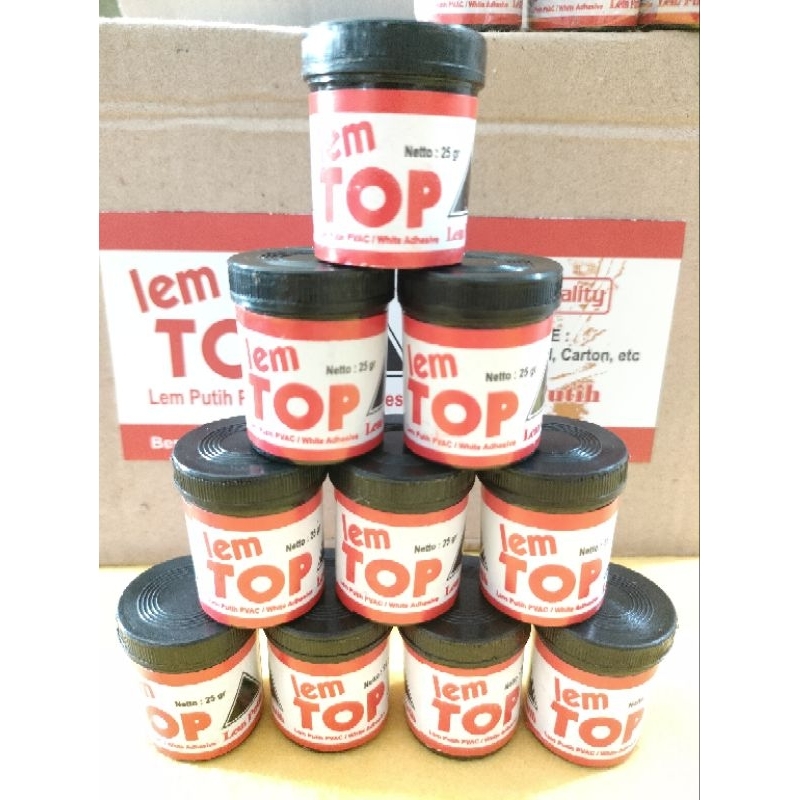 

LEM TOP MINI / LEM PUTIH PVAC 25gr (1 botol)