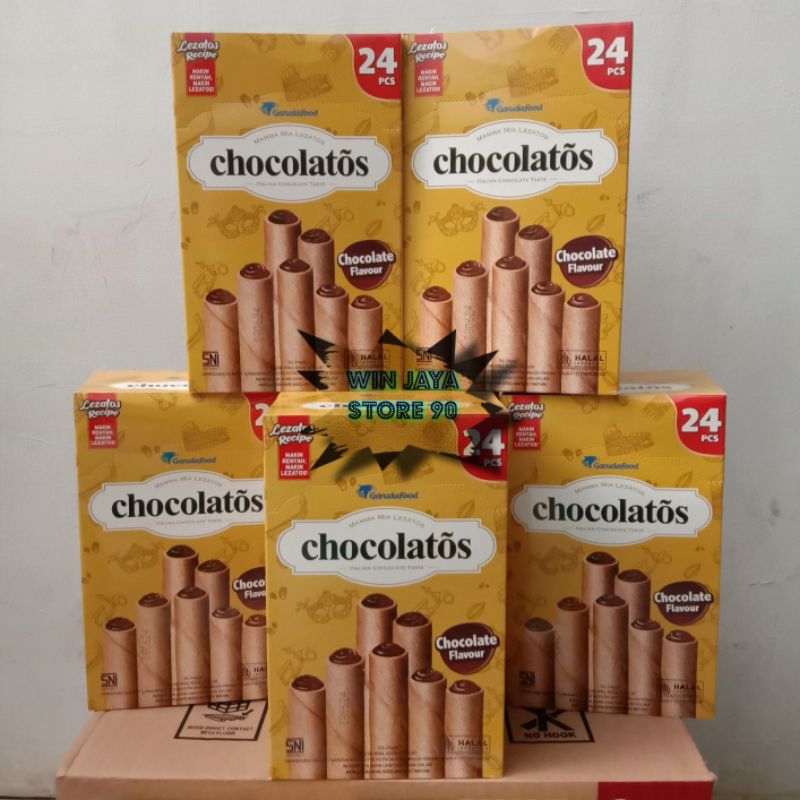 

Chocolatos wafer roll 1 box isi 24 pcs