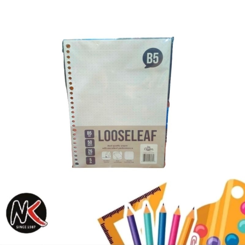 

Refill Binder Loose Leaf Hvs Dots B5 INA