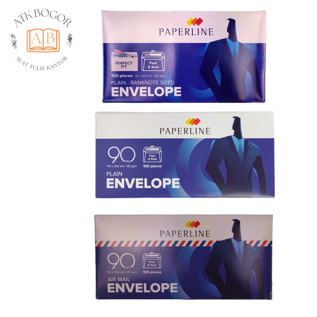 

Amplop Putih Paperline Putih / Air Mail / Banknote - Isi 1 Pack