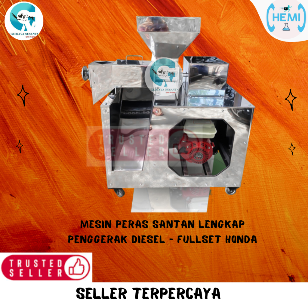 ECO Mesin Peras Santan Lengkap Penggerak Diesel - FULLSET HONDA