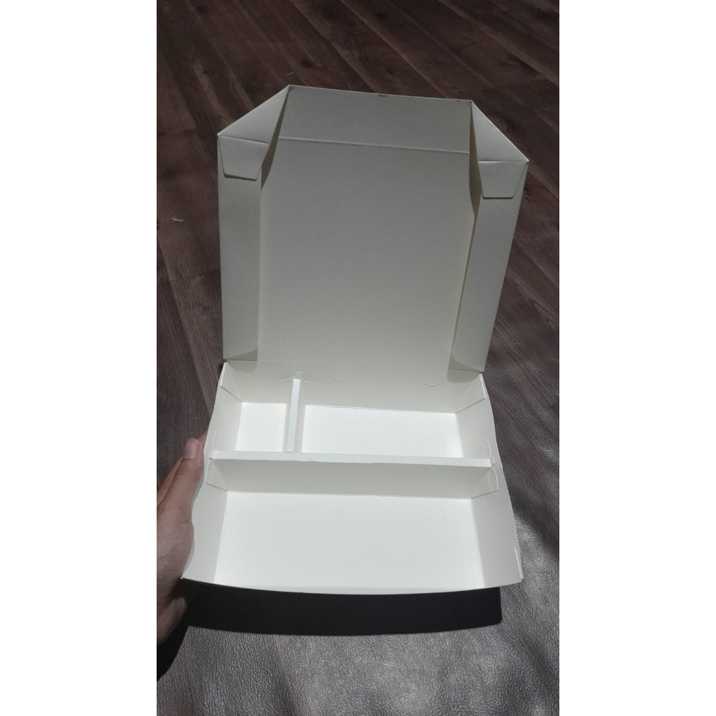 [10pcs] Paper Lunch Box Sekat 3