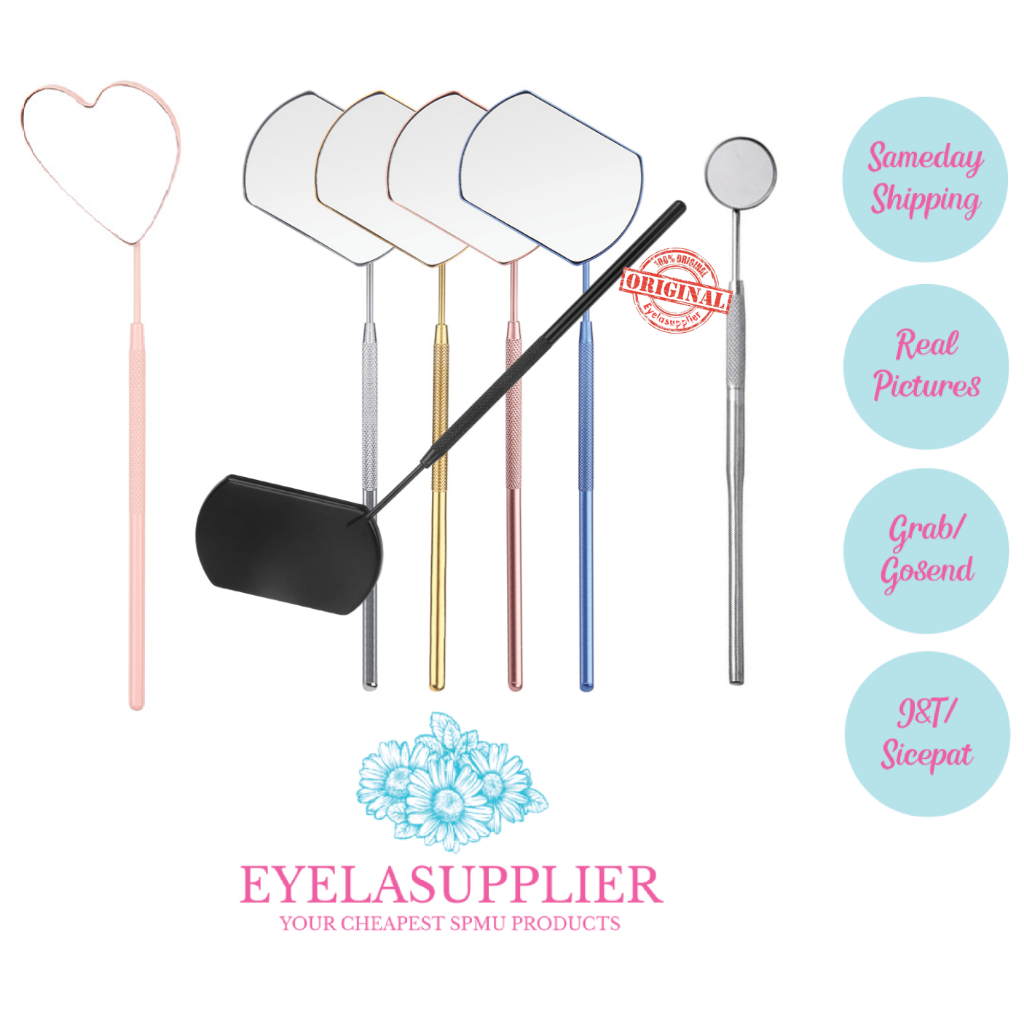 Kaca Bulat Cermin Alat Koreksi Bulu Mata Dental Mirror Eyelash Extension Tanam Bulumata Check Gigi B