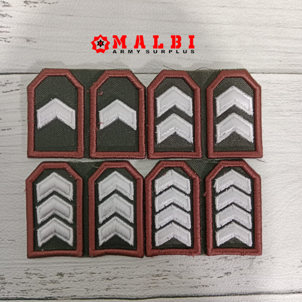 Bet Pangkat PDL POLRI Badge Bordir TIMBUL Tebal Pangkat BRIPDA BRIPTU BRIGADIR BRIPKA POLRI