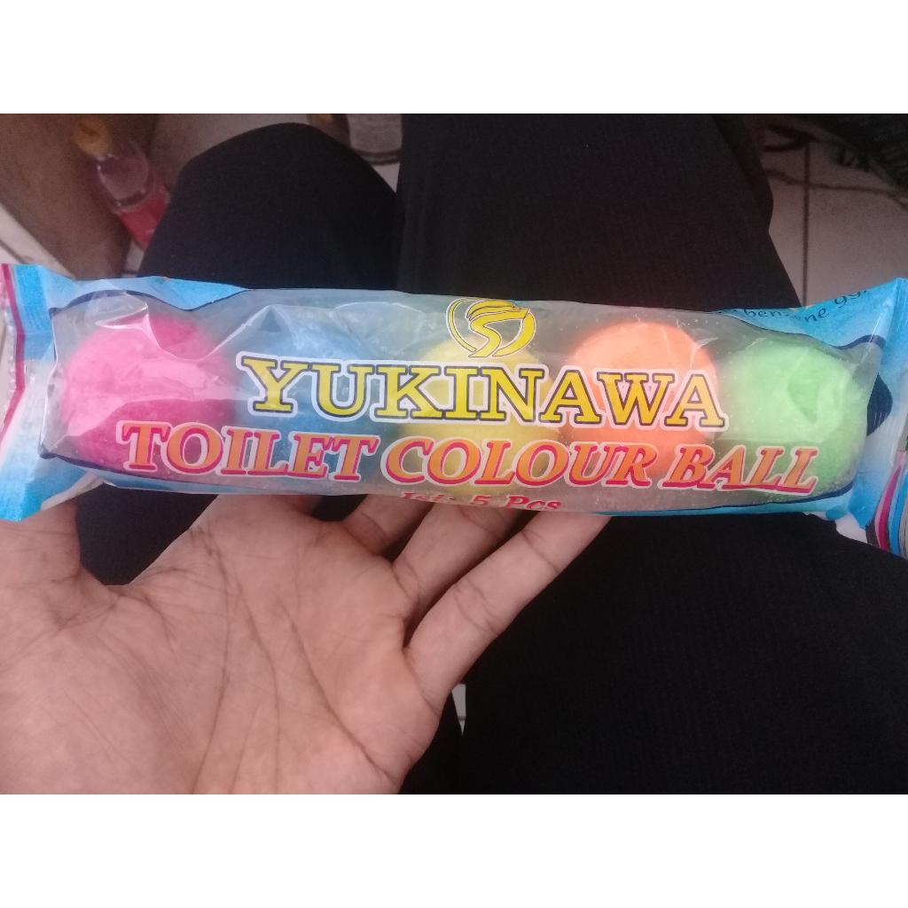 KAMPER TOILET BESAR WARNA WARNI kamper TOILET COLOUR BALL 5 PCS