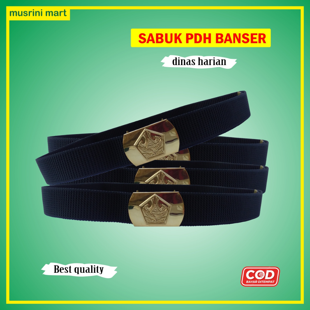 Sabuk Pdh Banser Ikat Pinggang Pdh Banser Atribut Seragam Pdh Banser Musrini Mart