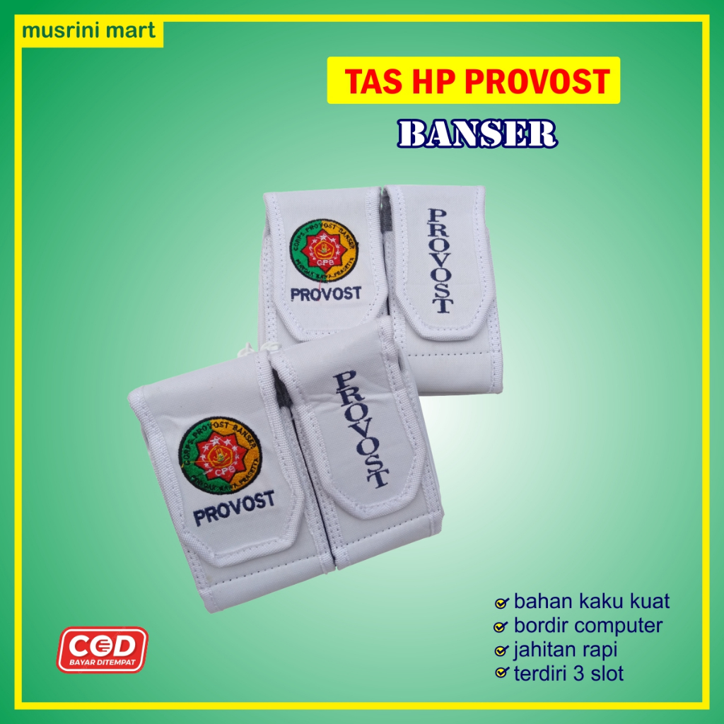 Tas Hp Banser Provost Putih Atribut Banser Provost Musrini Mart