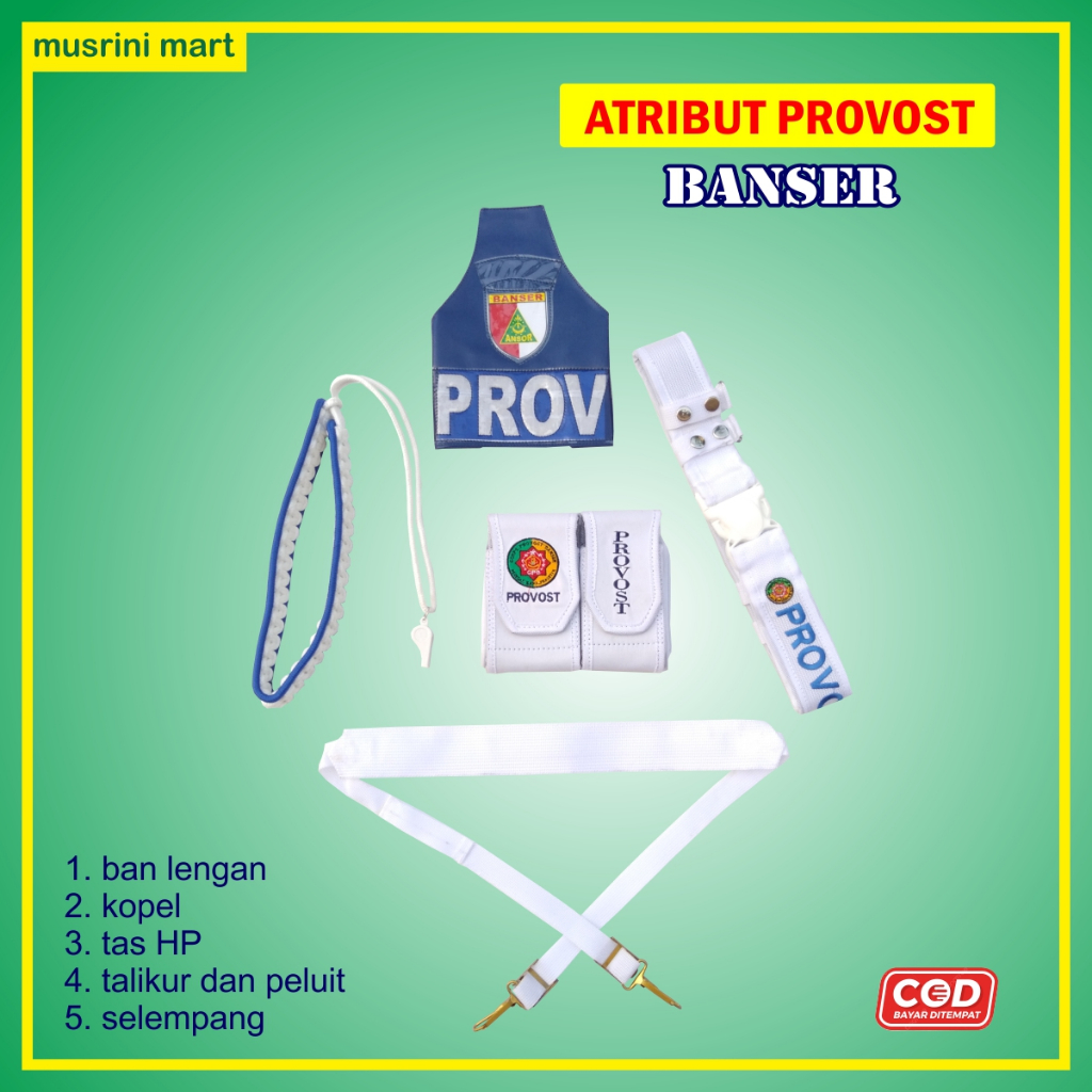 Atribut Banser Provost Lengkap Musrini Mart