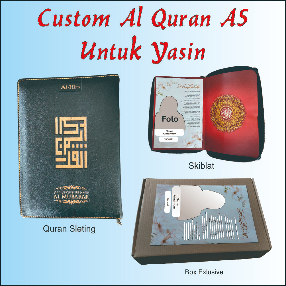 Custom Alquran Resleting A5 Untuk Yasin