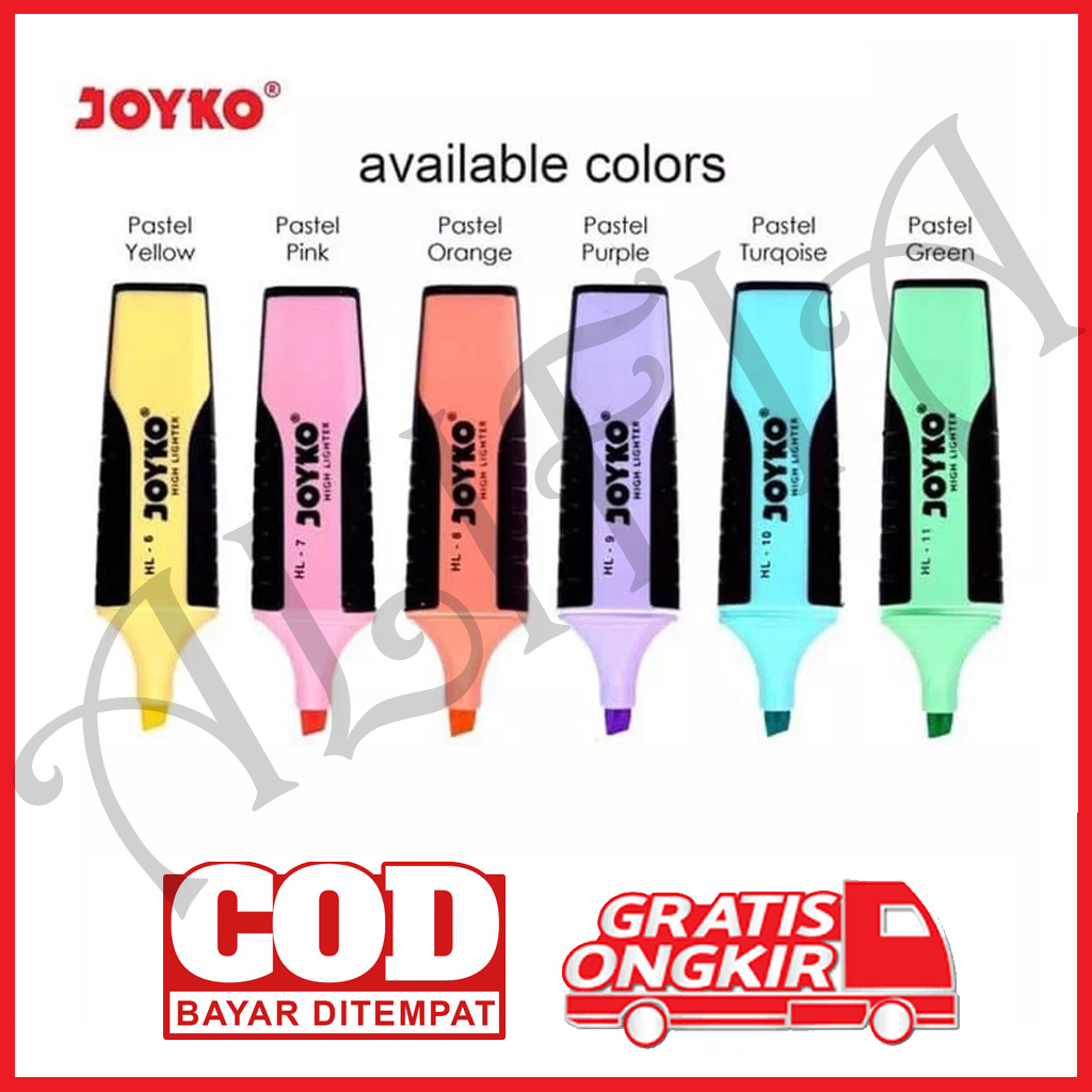 

Joyko Highlighter Pastel Color Unik Murah HL11 / Penanda Murah