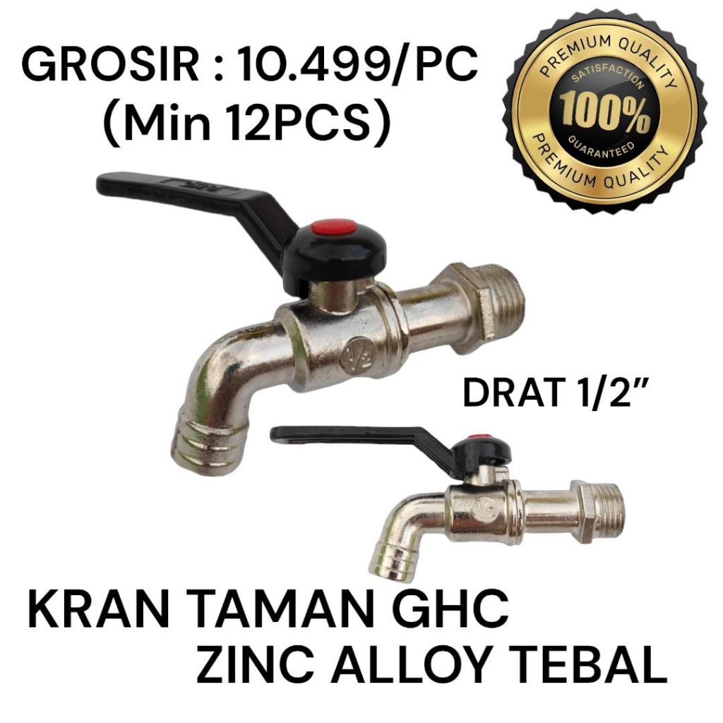 KRAN AIR / KRAN BESI ONDA / KRAN TAMAN GAGANG PANJANG / KRAN TEMBOK 1/2"