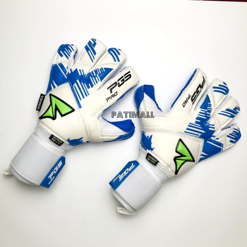 SARUNG TANGAN PGS PRO WINNER SERIES TERBARU 2023 BIRU PUTIH ORIGINAL FREE SABLON ID NAMA