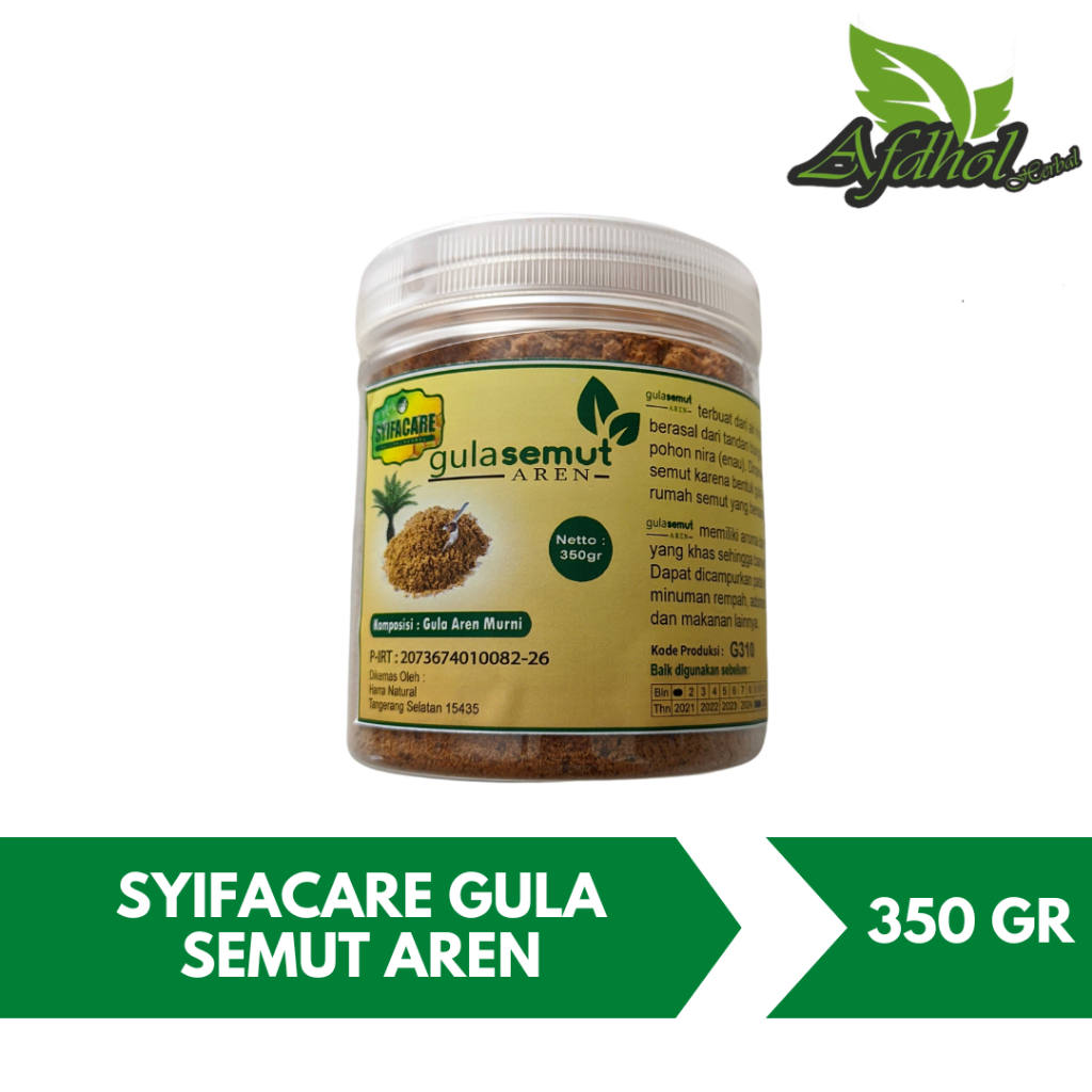 

Gula Semut Aren Syifacare | Gula Aren Organic 350 gr Asli Original