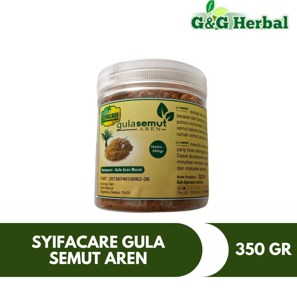 

Gula Semut Aren Syifacare | Gula Aren Organic 350 gr Asli Original