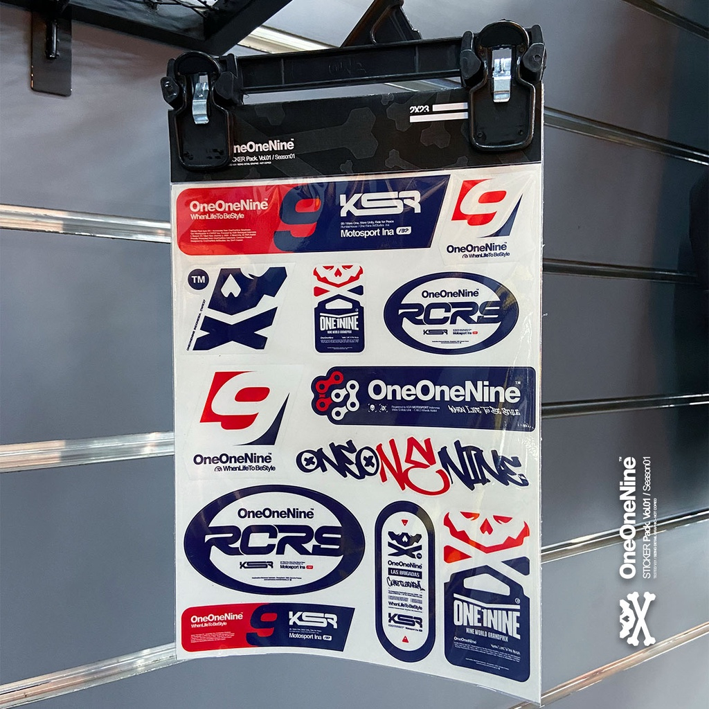 STICKER PACK RACING KSR ONEONENINE STIKER CASE