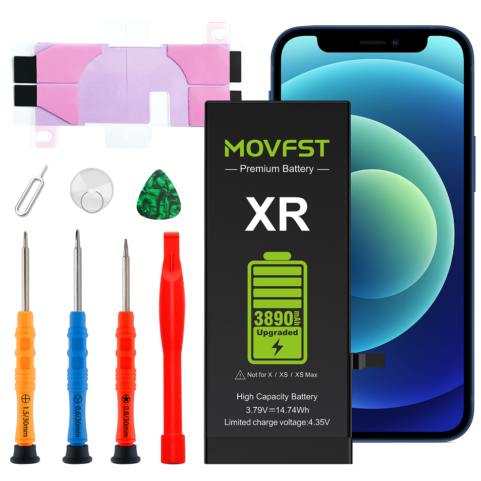 Movfst-Baterai for iPhone XR Original Baterai battery High Capacity battery 3890mAh