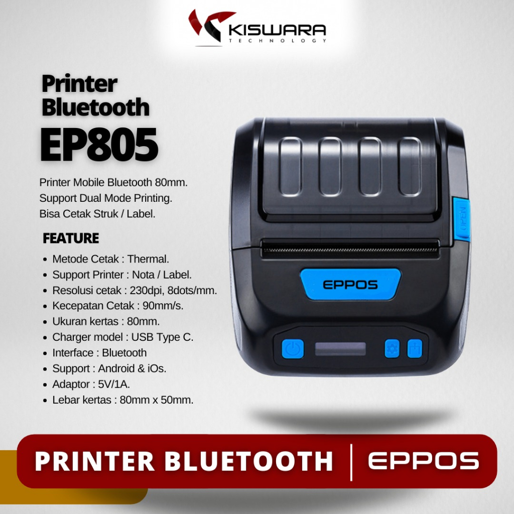 Printer Ressi Barcode Thermal EPPOS EP805 [Dual Mode] EPPOS