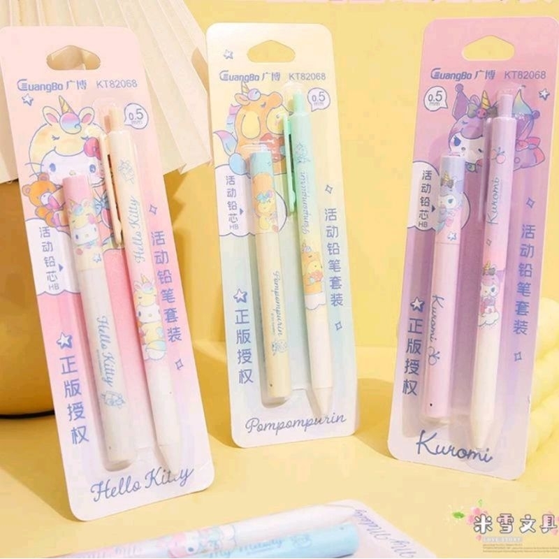 

set pen dan pencil sanrio
