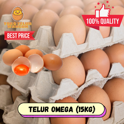[TERMURAH] Telur Ayam Negri Omega (per 15 kg/ 1 peti)