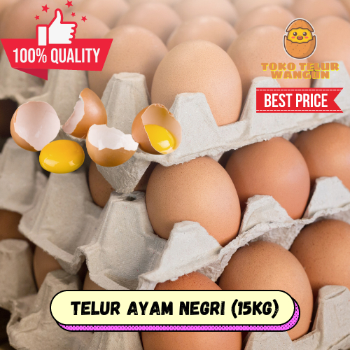 [TERMURAH] Telur Ayam Negri (15 kg/ 1 peti)