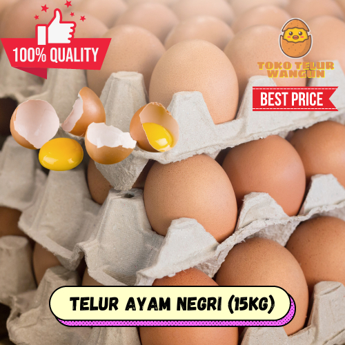 

[TERMURAH] Telur Ayam Negri (15 kg/ 1 peti)