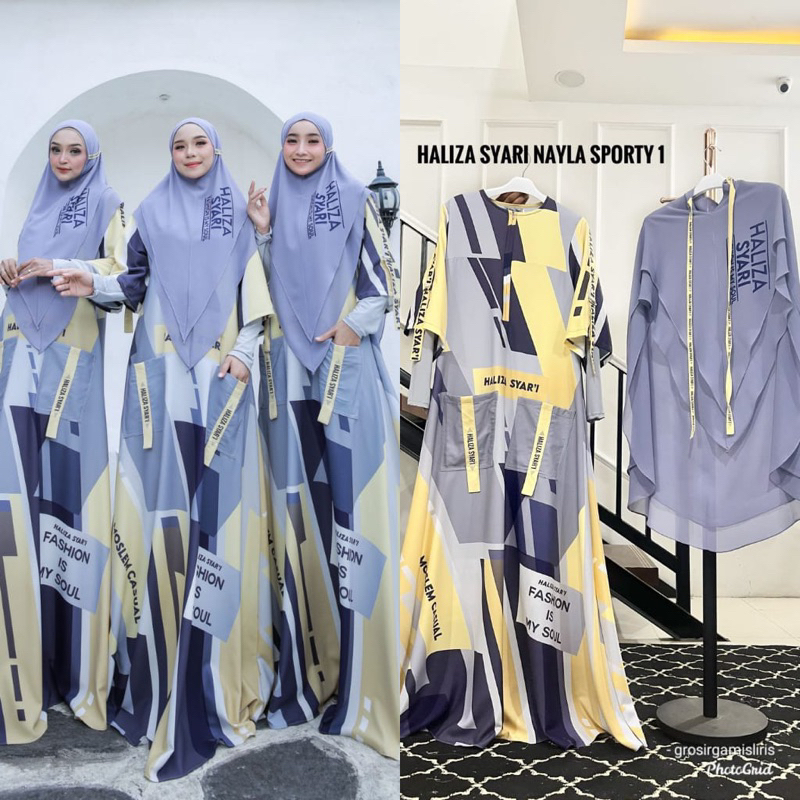 GAMIS HALIZA NAYLA SPORTY SYARI CASUAL BY HALIZA