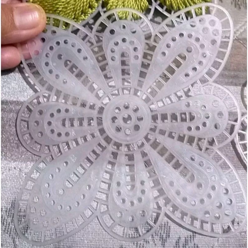 kanvas plastik rajut / jaring rajut kupu - kupu