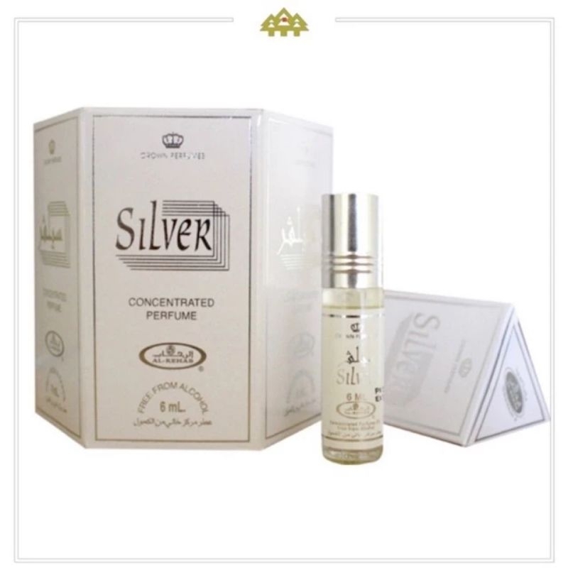 Parfum Al-Rehab Silver 6mL/1 Pcs Parfum Al-Rehab Roll On Original