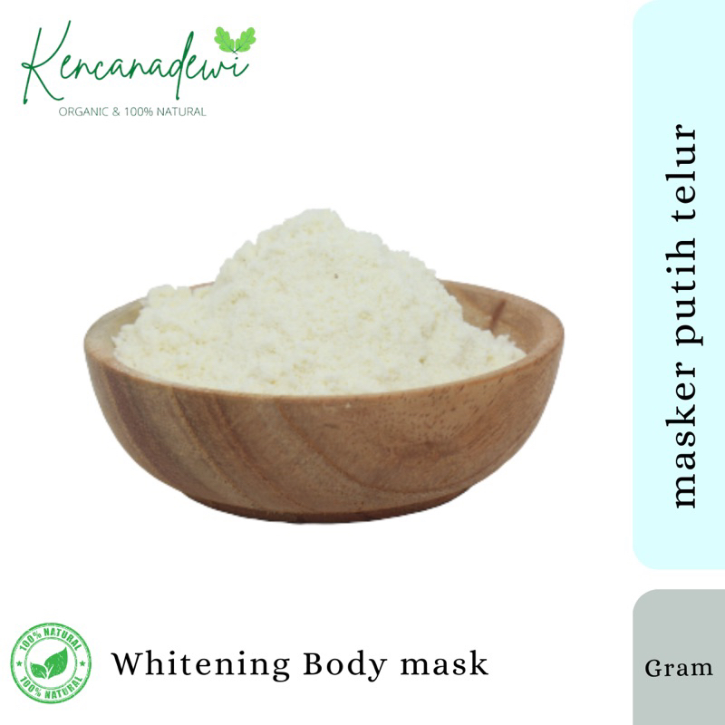 (GROSIR TERMURAH) Masker organik putih telur - masker wajah bubuk putih telur